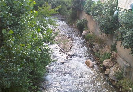 فريق من وزارة الصحة كشف على نهر البردوني