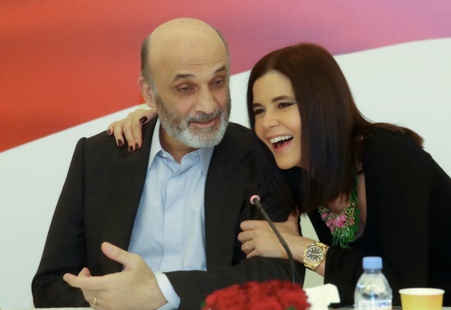 صورة "عفوية" لسمير وستريدا جعجع صورة "عفوية" لسمير وستريدا جعجع