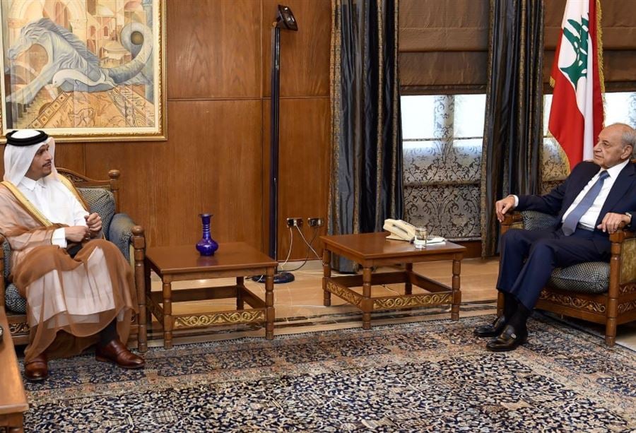 وزيرُ خارجية قطر في عين التينة