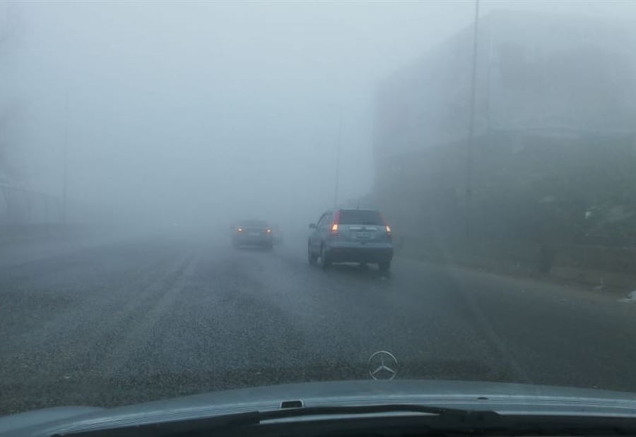 ضبابٌ كثيف على ضهر البيدر 
