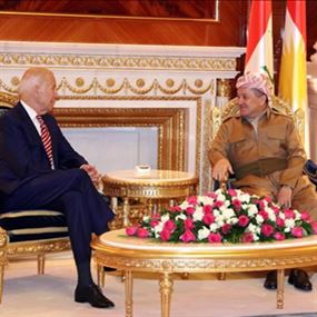 اجتماع مغلق جمع بايدن بالبارزاني