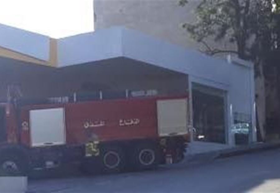 حريق داخل سوبر ماركت في صربا