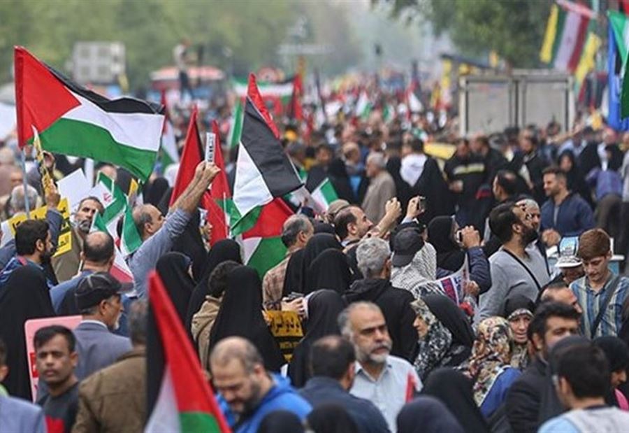 "جمعة الغضب"... تظاهرات إيرانية داعمة للمقاومة في لبنان وفلسطين