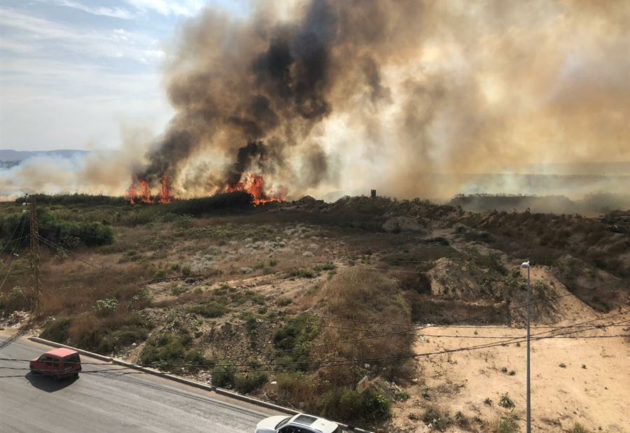 بالفيديو: حريقٌ كبيرٌ في محمية صور بالفيديو: حريقٌ كبيرٌ في محمية صور
