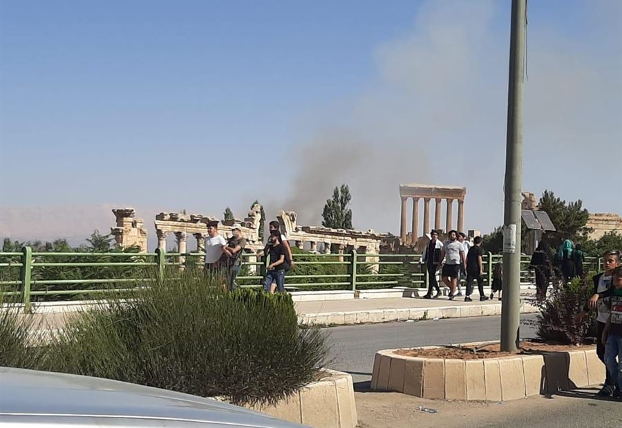 حريقٌ بالقرب من قلعة بعلبك... وإجراءات بحقّ الفاعل
