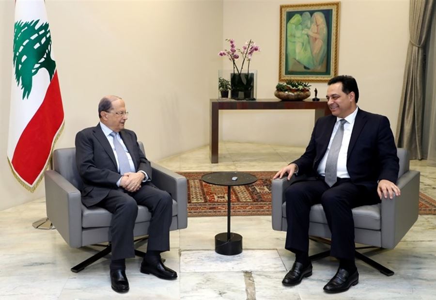 دياب غادر قصر بعبدا من دون الادلاء بأي تصريح