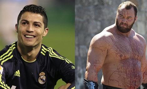 ممثل إيسلندي يتوعد بتحطيم رأس "رونالدو" ! 