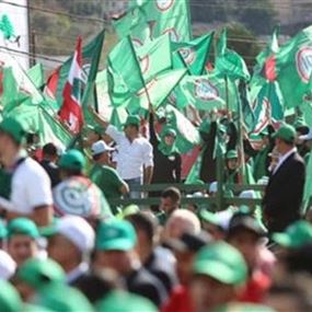 أمل تستعرض عددياً  أمام حزب الله أمل تستعرض عددياً  أمام حزب الله
