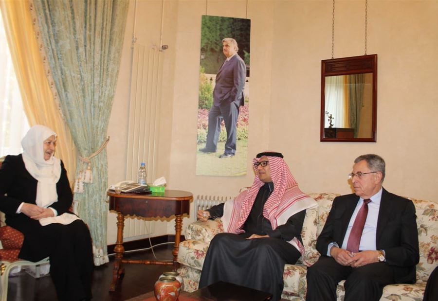الحريري استقبلت السفير السعودي في مجدليون