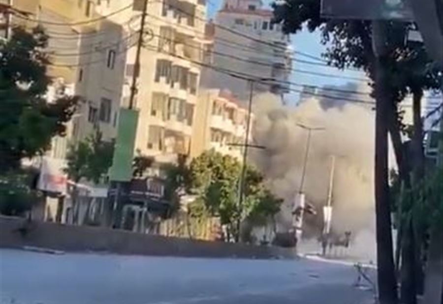 بالفيديو: لحظة استهداف مبنى على أوتوستراد "السيد هادي" بالفيديو: لحظة استهداف مبنى على أوتوستراد "السيد هادي"