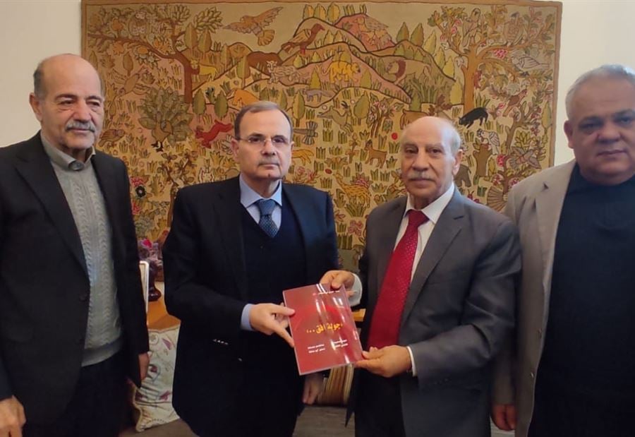 البزري يلتقي وفد الجبهة الديمقراطية لتحرير فلسطين