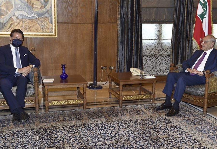 رئيس الوزراء الايطالي في عين التينة