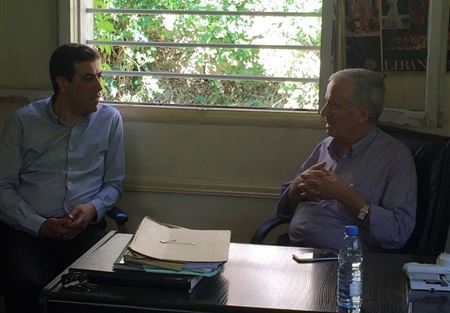 خوري واللقيس تفقدا اعمال ترميم الاثار ببعلبك