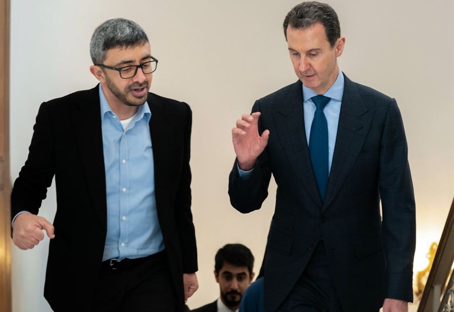 وزير الخارجية الإماراتي في سوريا... الأسد: نقدّر مواقف الإمارات