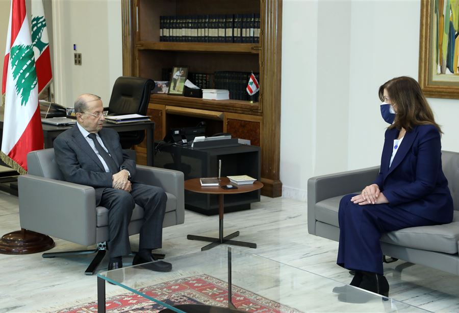 ماذا تسلّمت السفيرة الأميركية من الرئيس عون؟