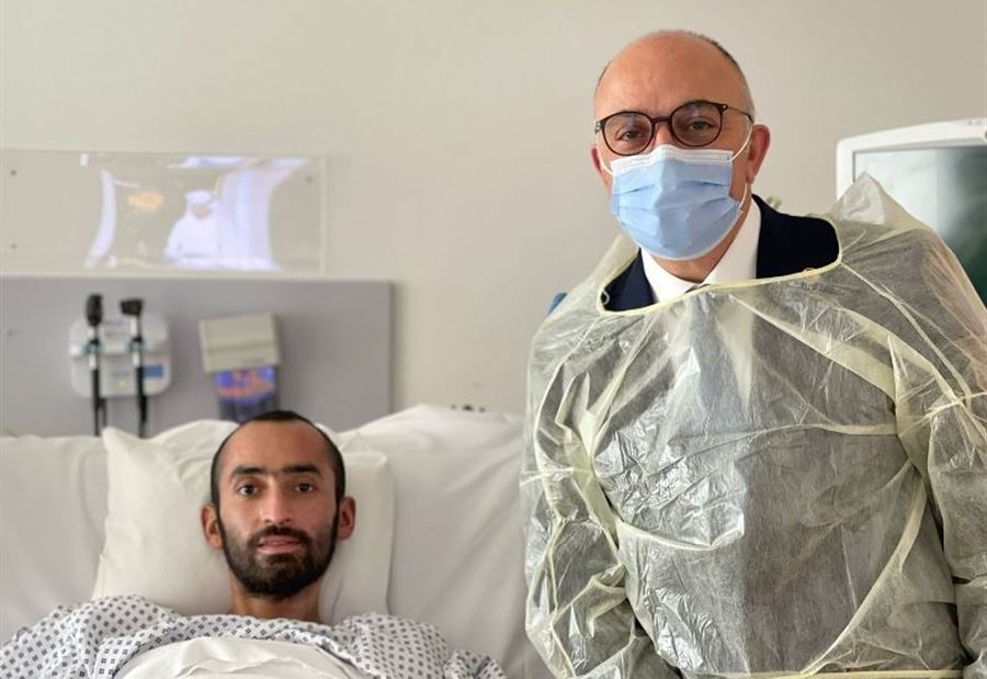 بعد علاجه في أبوظبي إثر إنفجار التليل... جندي يعود إلى لبنان اليوم