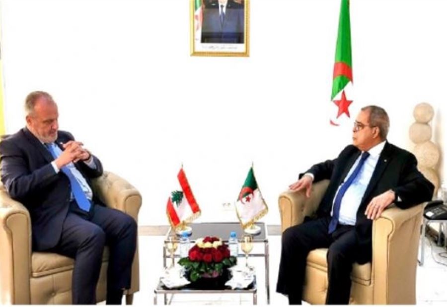 "لبنان يريد الانفتاح أكثر"... لقاءٌ بين بوشكيان ونظيره الجزائري! "لبنان يريد الانفتاح أكثر"... لقاءٌ بين بوشكيان ونظيره الجزائري!