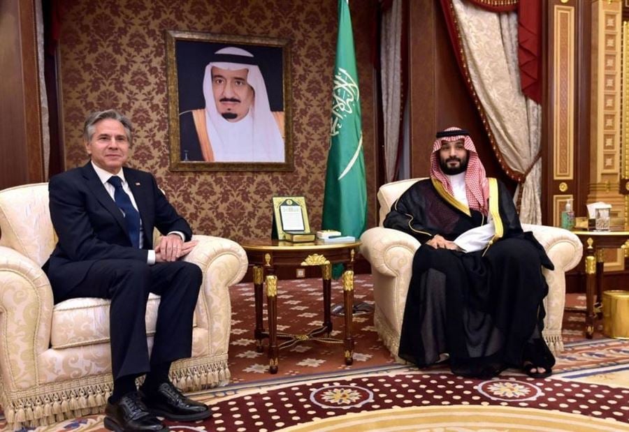 بن سلمان بعد لقائه بلينكن: لـ وقف العمليات العسكرية في غزّة!