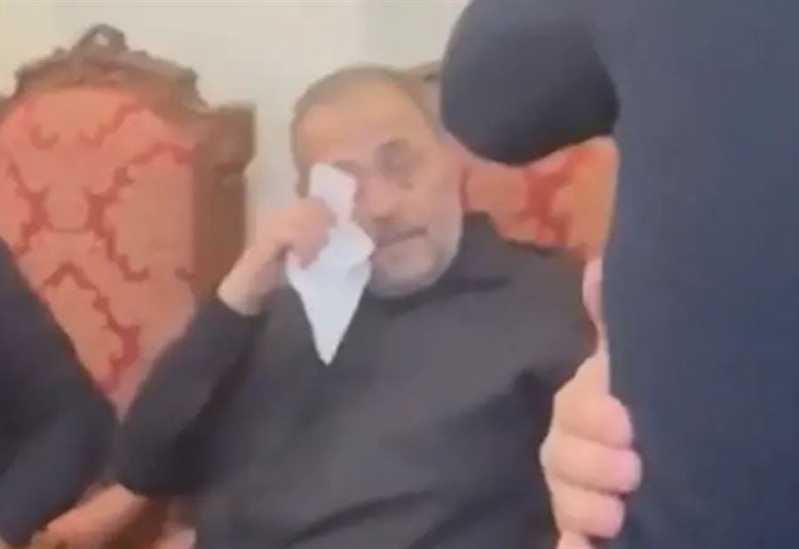 في بيت العزاء بابنه... الحزن والتعب يسيطران على جورج وسوف!(فيديو)