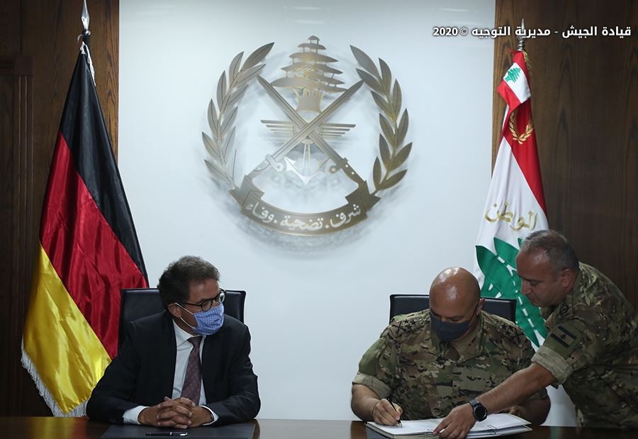هبةٌ من ألمانيا الى الجيش 