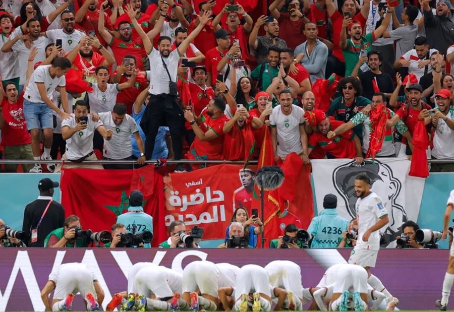 المغرب يحقق انتصارا تاريخيا على بلجيكا