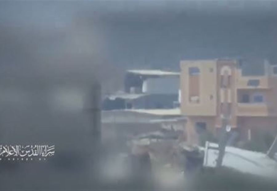 بالفيديو: استهداف جنود إسرائيليين متحصنين بمنازل جنوب غزة