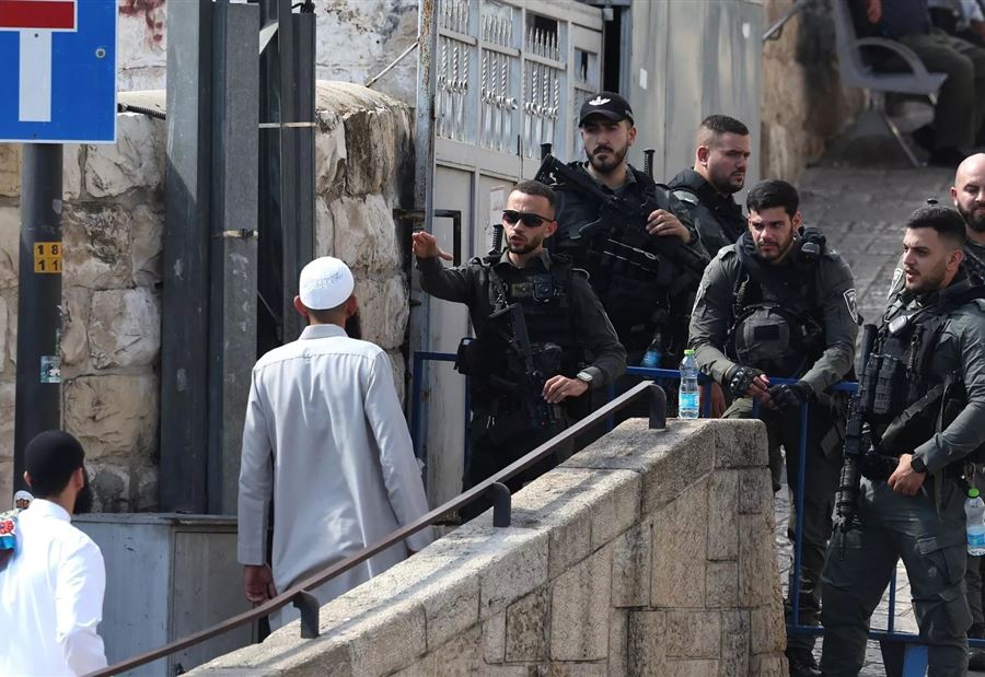 انتشار أمني مكثف للشرطة الإسرائيلية في محيط المسجد الأقصى