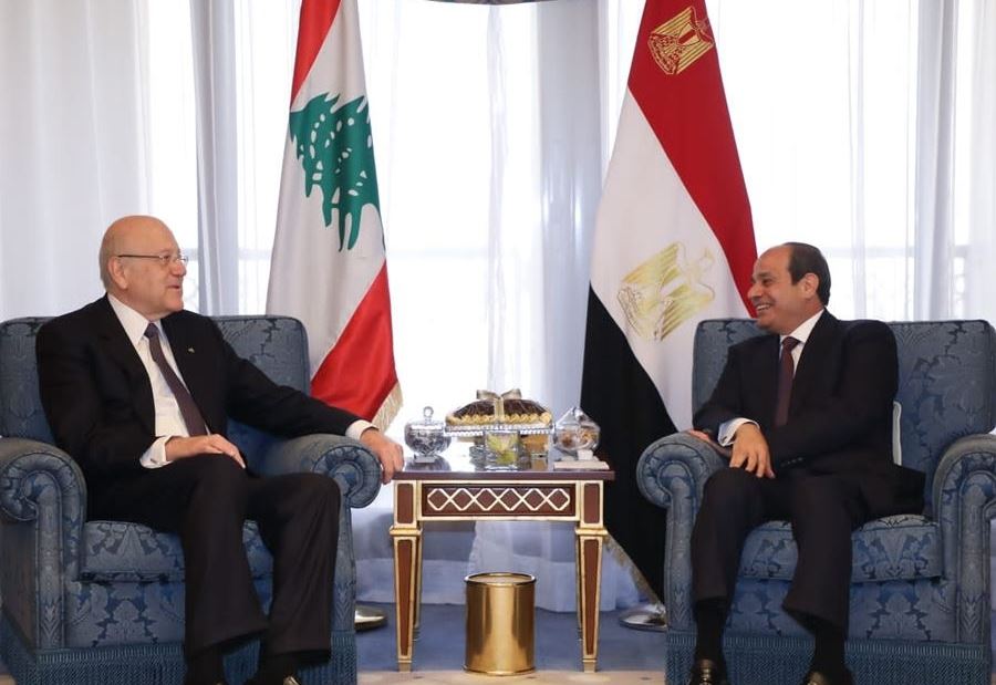 ميقاتي يلتقي السيسي في جدة