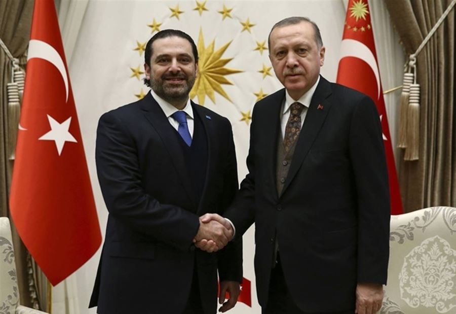 أردوغان يهنئ الحريري ويدعم لبنان