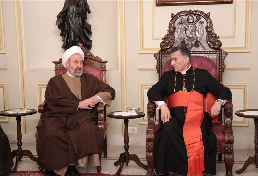 وفد حزب الله من بكركي: نستبشر خيراً بالرئيس دياب 
