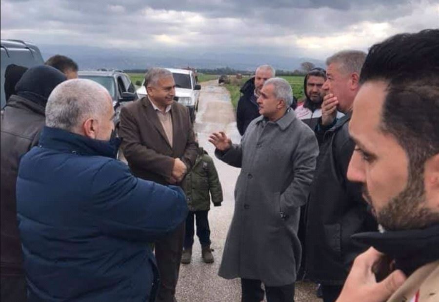 وفد من هيئة الاغاثة جال على المناطق المتضررة في سهل عكار