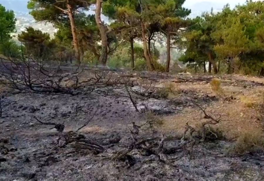 اخماد حريق بلدة فنيدق