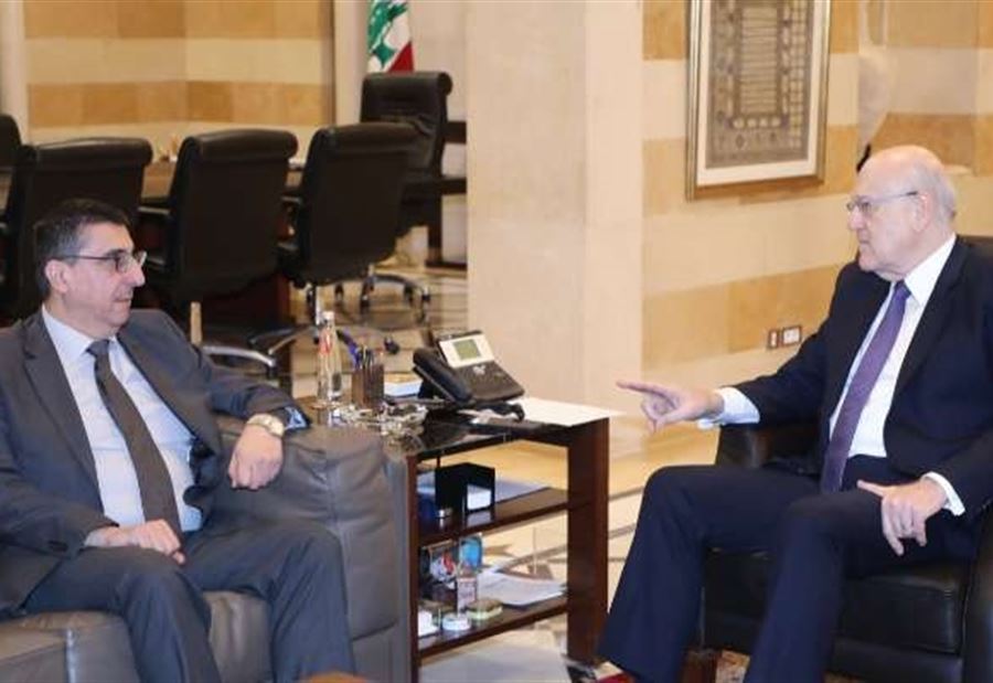سلسلة لقاءات لميقاتي في السراي... وحجار يستعرض موضوع "أمان"