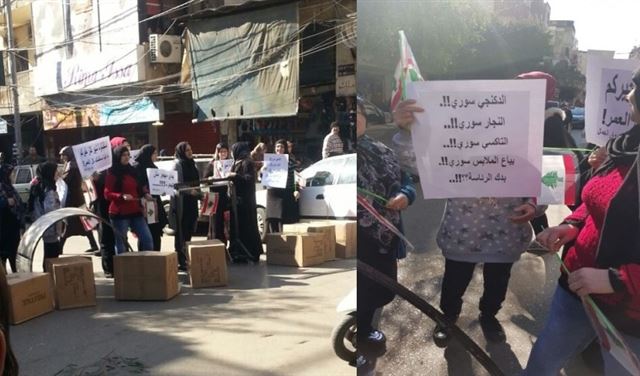 نسوة قطعن سوق الجمال في الشياح  نسوة قطعن سوق الجمال في الشياح