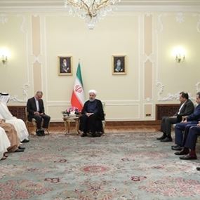 روحاني: طهران والدوحة لديهما عزيمة راسخة لتوطيد العلاقات