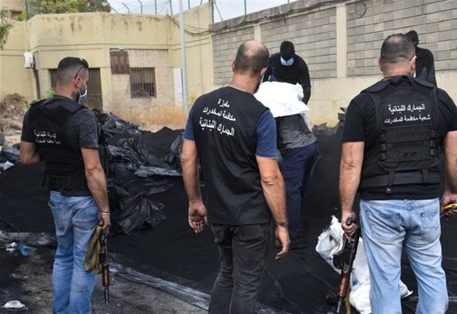 "الجمارك" تضبط 1567 كلغ من الحشيشة و374000 حبة كبتاغون