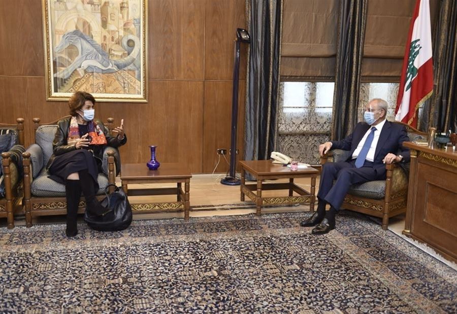 بناءً لطلبها...  بري يستقبل السفيرة الفرنسية 