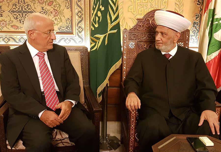 العريضي من دار الفتوى: للاحتكام الدائم إلى مؤسسات الدولة