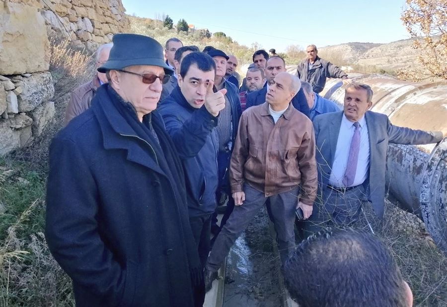 أبي خليل عاين الأضرار في بلدة كفرنيس