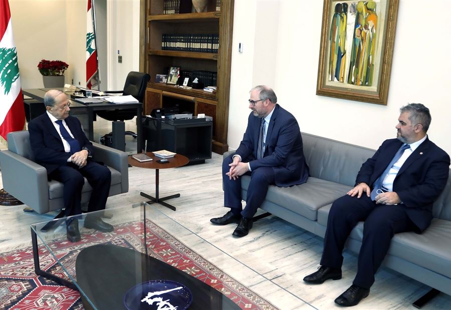 عون تسلّم نسخة من كلمة رئيس مجلس الشيوخ الفرنسي 