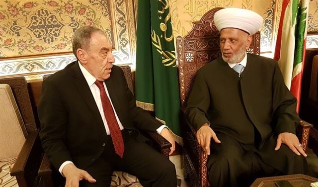 دريان عرض الأوضاع مع البعريني والمرعبي ووفود وشخصيات