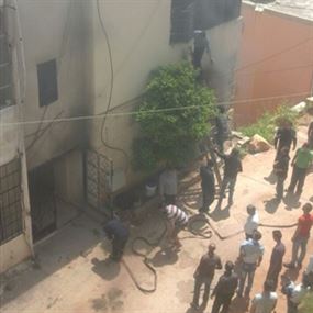  اندلاع حريق بشقة في برقايل بعكار