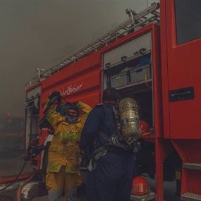 حريق في 8 محال تجارية في ببنين العكارية