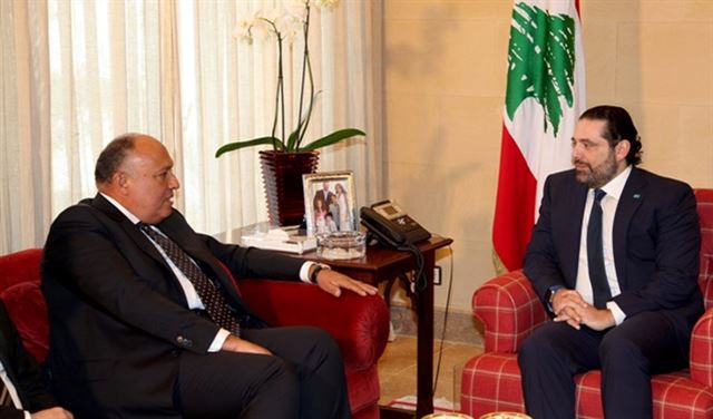 شكري زار الحريري: مصر داعمة للاستقرار في لبنان