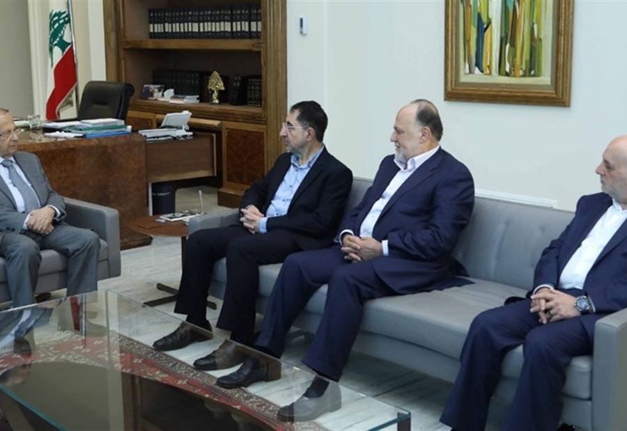 وفد من كتلة الوفاء للمقاومة في بعبدا