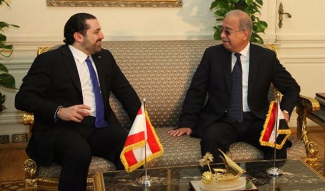 بالصور: الحريري يلتقي اسماعيل في القاهرة