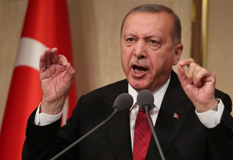 أردوغان يهدّد بالتصعيد الديبلوماسي