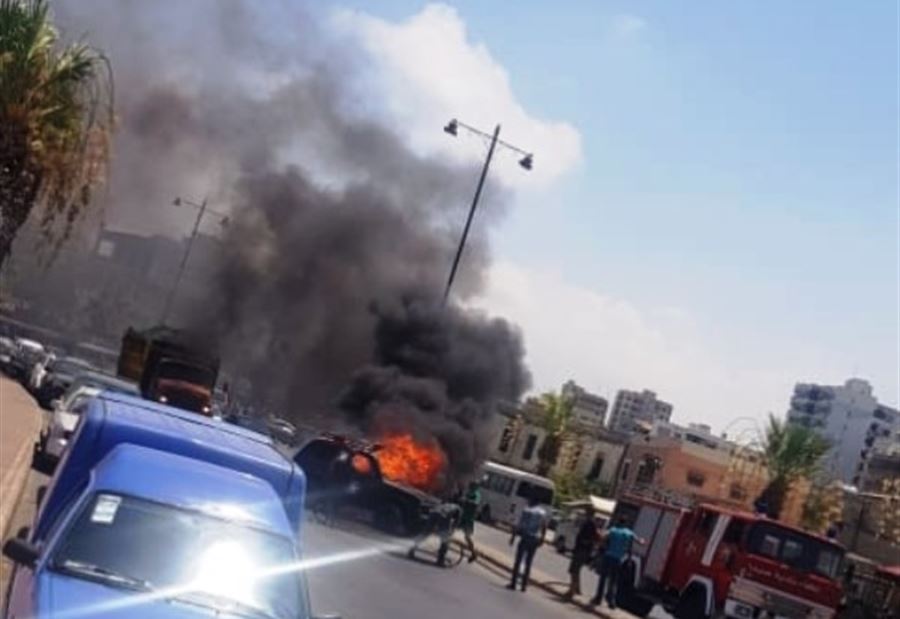 أزمة البنزين تتفاقم... مواطن أحرق سيارته في صيدا!