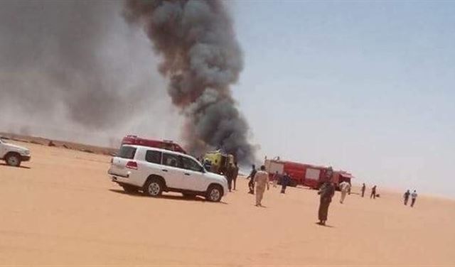 3 قتلى في تحطم طائرة نقل ليبية في حقل نفطي 