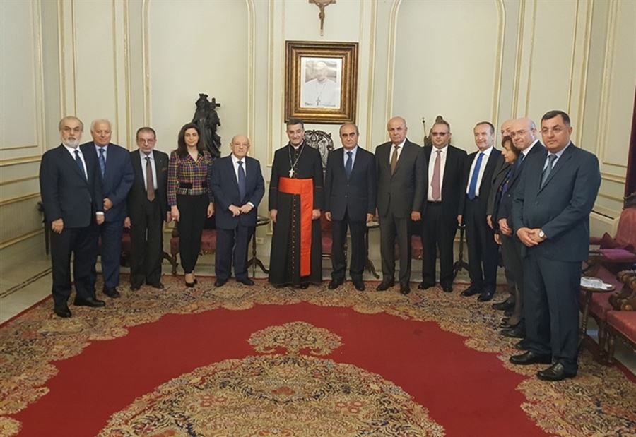 الراعي التقى الرابطة المارونية: مشكلة النزوح الفلسطيني لم تحل بعد